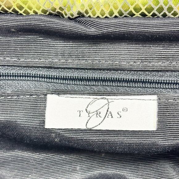 Vintage Faux Python Print Leather Puff Clutch J. Tiras Vintage Classic Timeless - Picture 5 of 14